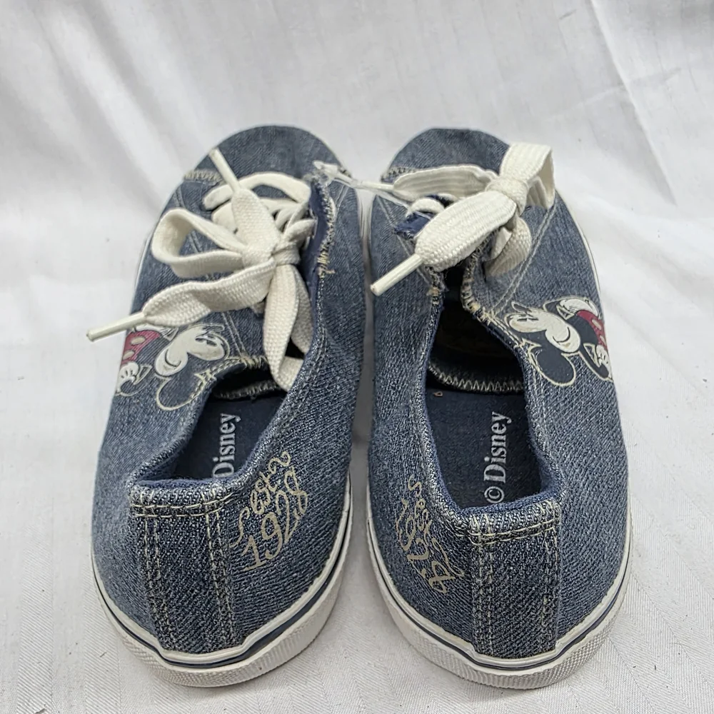 Disney Blue Denim Sneakers with Mickey Mouse - Picture 3 of 6